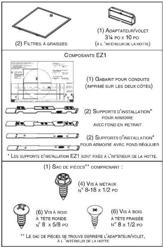 NuTone NCDA130SS - Contenu - 1