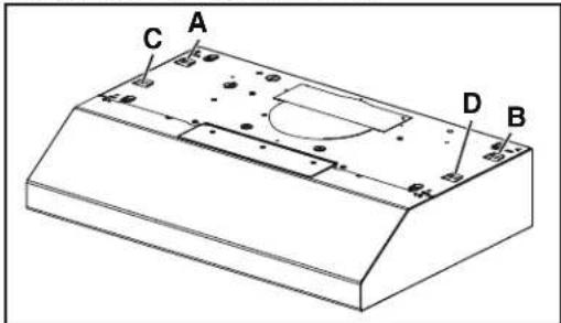 NuTone NCDA130SS - Installation de la hotte (avec supports EZ1) - 1