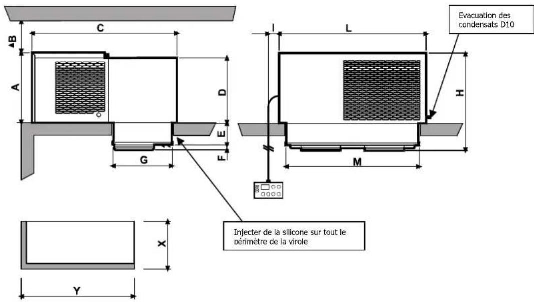 DAIKIN LMCMD060AV3 - Encombrement de la machine - 1