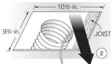 NuTone Flex AN000HSNF - Remove old fan and prepare ceiling. - 2