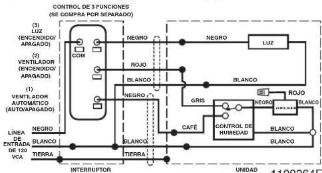 NuTone Flex AN000HSNF - OPCIÓN DE CABLEADO N.º 2 - 1
