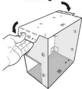NuTone Flex AN000HSKT - Fold mounting ears flat against housing. - 1