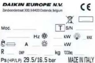 DAIKIN LMSLN400AW1 - Tableau récapitulatif des plaquettes - 1