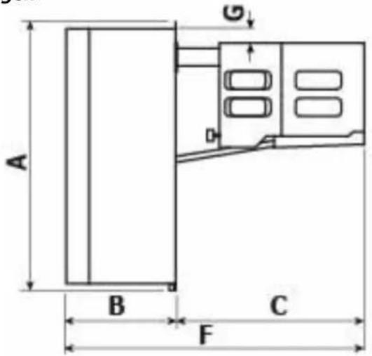 DAIKIN LMSLN400AW1 - Afmetingen - 1