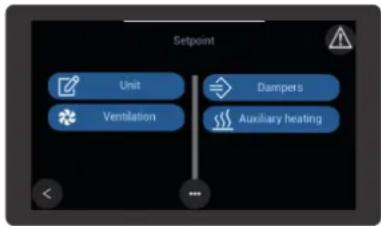 DAIKIN UATYA120BFC3Y1 - Changement des points de consigne depuis l'écran - 1