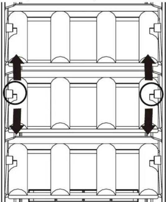 IKEA SPELNÄS 505.938.86 - Removing and fitting the shelves and drawer - 1