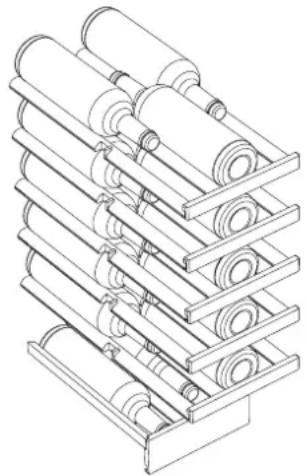 IKEA SPELNÄS 505.938.86 - Aufbewahren von Weinflaschen - 1