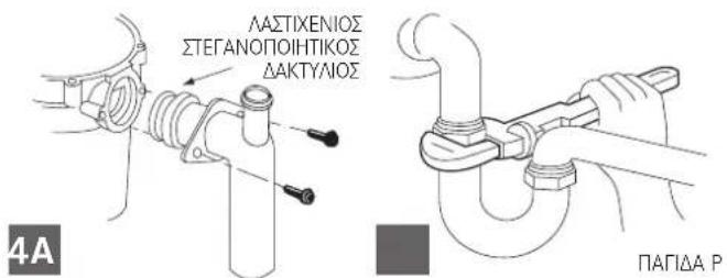 FRANKE TE-50 - Σύνδεση καμπύλης απορροής - 1