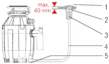 FRANKE TE-50 - Ensemble d'interrupteur d'air du broyeur - 1
