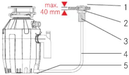 FRANKE TE-50 - Conjunto de interruptor de aire del triturador - 1