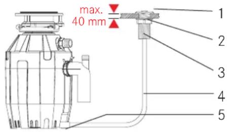 FRANKE TE-50 - Воздушный выключатель измельчителя в сборе - 1