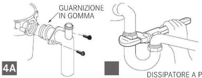 FRANKE TE-50 - Collegamento dell'angolo dello scarico - 1