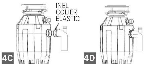 FRANKE TE-50 - Ataşarea cotului de descărcare - 2