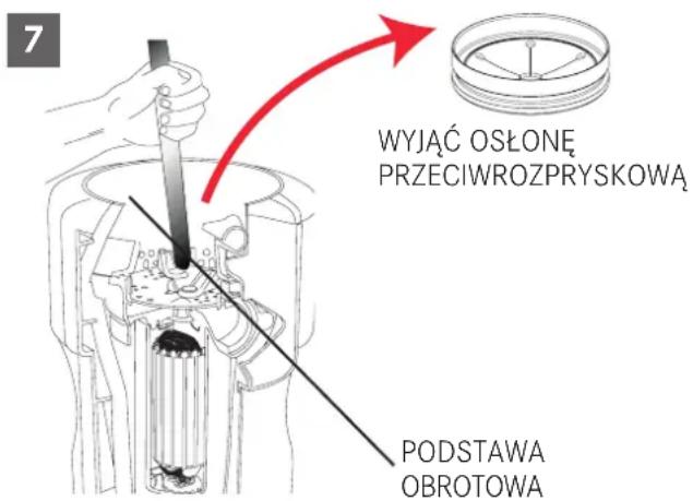 FRANKE TE-50 - JEŻELI OBROTNICA NIE OBRACA SIĘ SWOBODNIE: - 1