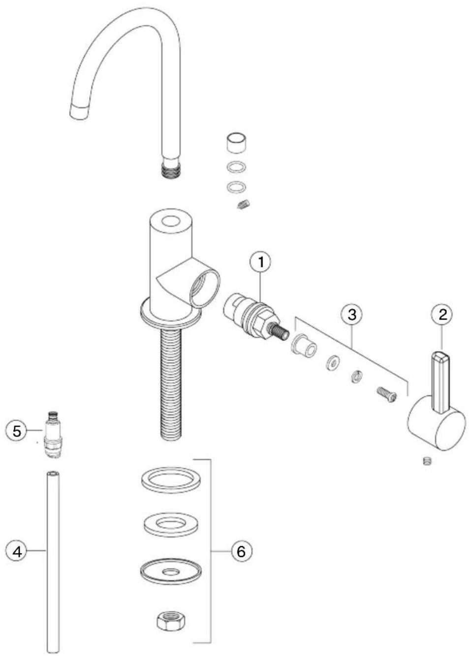 FRANKE UNJ-HC-304 - Spare/replacement list UNJ-FW-304 - 1