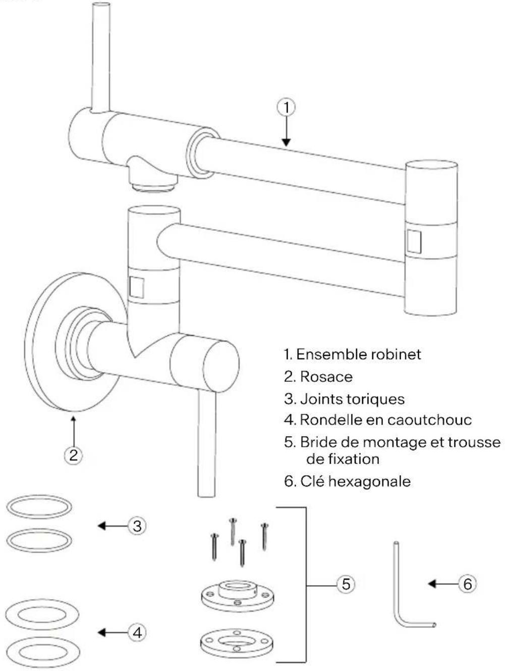 FRANKE STL-PF-304 - Contenu de l'emballage STL-PF-304 - 1
