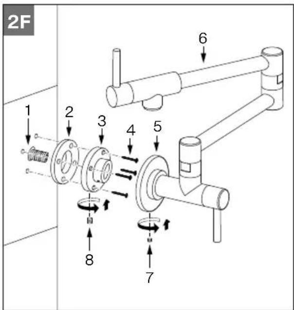 FRANKE STL-PF-304 - Remarque: Le robinet est destiné à être utilisé uniquement avec de l'eau froide! - 6