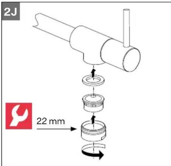 FRANKE STL-PF-304 - ! Nota: El grifo está Diseñado para utilizesse solo con agua fria! - 9