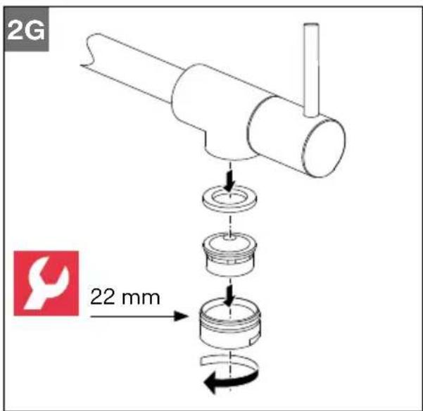 FRANKE STL-PF-304 - Remarque: Le robinet est destiné à être utilisé uniquement avec de l'eau froide! - 7