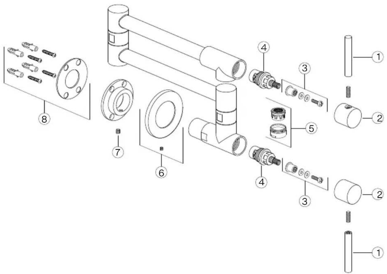 FRANKE STL-PF-304 - Lista de repuestos STL-PF-304 - 1