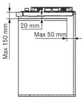FRANKE FHNE 805 4G TC - Bölme gereksinimleri - 3