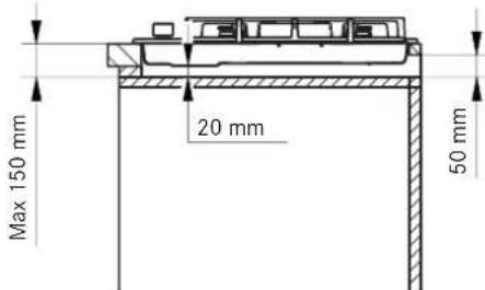 FRANKE FHNE 805 4G TC - Cabinet requirements - 4