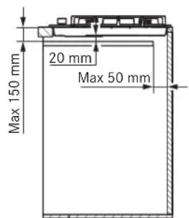 FRANKE FHNE 805 4G TC - MIHIMAJbHI TABAPHTI PO3MIPN (MM) - 2