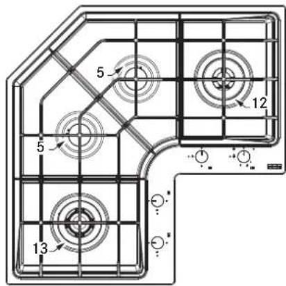 FRANKE FHNE 805 4G TC - DATOS TÉCNICOS - 5