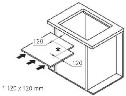 FRANKE FHNE 805 4G TC - DIMENSIUNI MINIME (MM) - 1