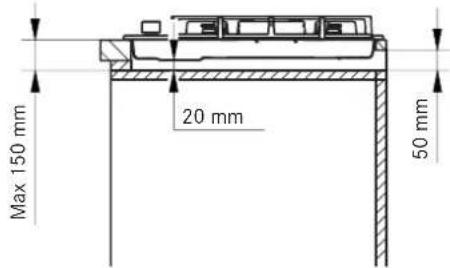 FRANKE FHNE 805 4G TC - Bölme gereksinimleri - 4