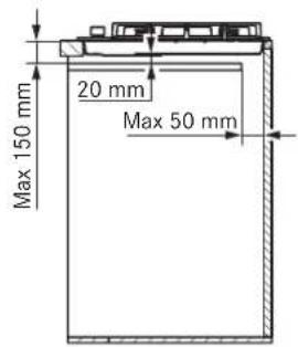 FRANKE FHNE 805 4G TC - DIMENSIONS MINIMALES (MM) - 2