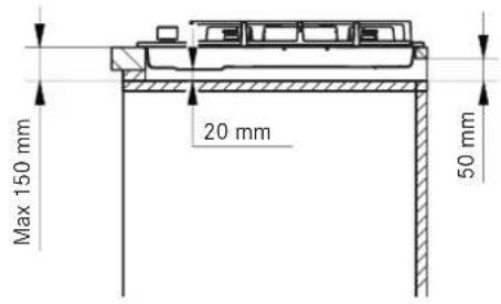 FRANKE FHNE 805 4G TC - MIHIMAJbHI TABAPHTI PO3MIPN (MM) - 3