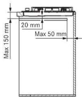 FRANKE FHNE 805 4G TC - Požadavky na skřínku - 3