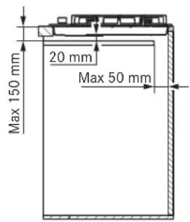 FRANKE FHNE 805 4G TC - MHHHIMALbHbIE PA3MEPbI (MM) - 2