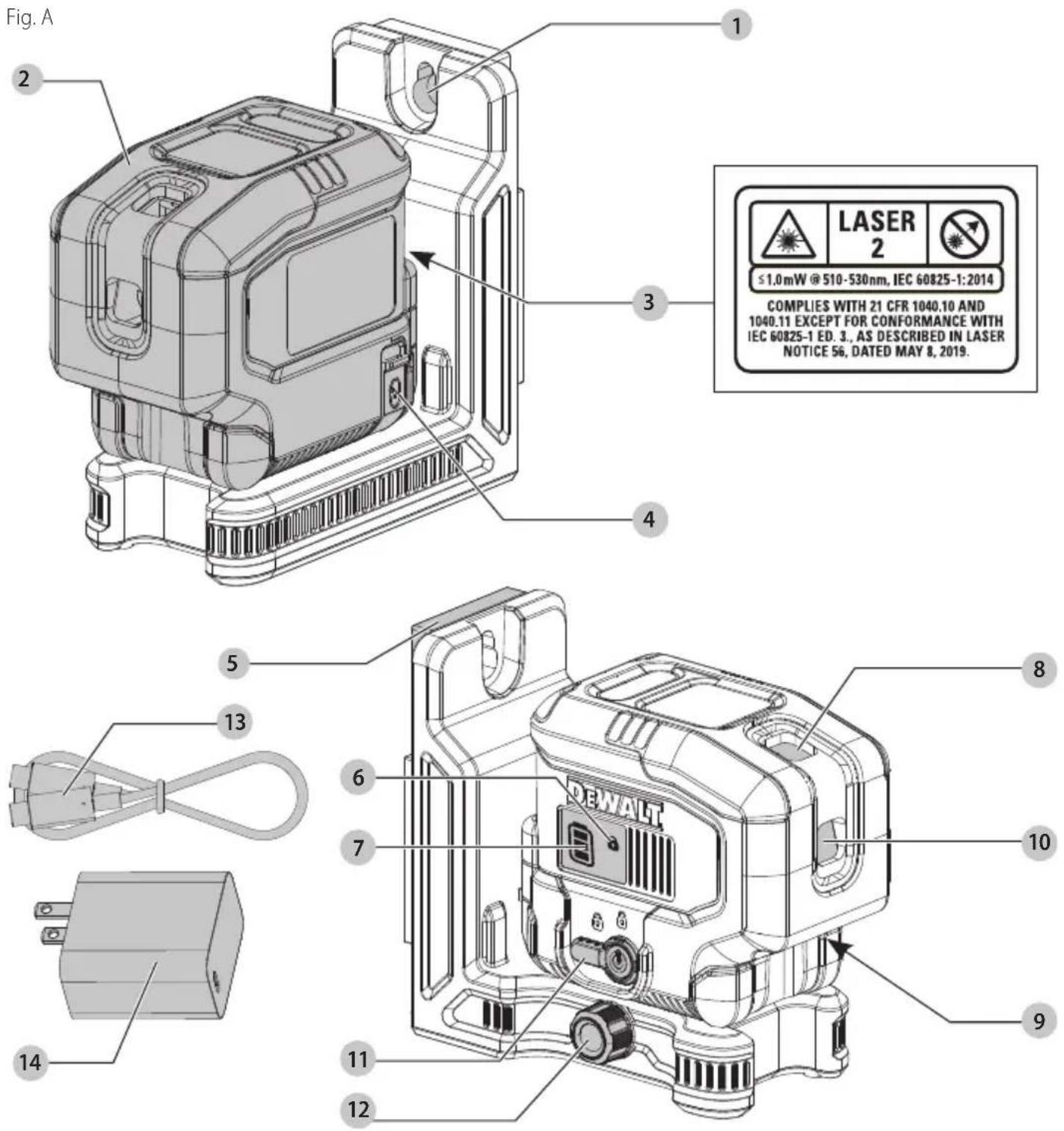 DEWALT DCLE16031 - Components - 1
