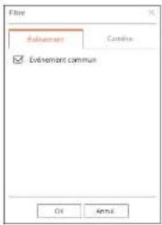 Hanwha HRX-835 - Type d'évenement et réglage camera - 1
