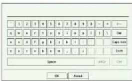 Hanwha HRX-835 - UTILISATION DU CLAVIER VIRTUEL - 1