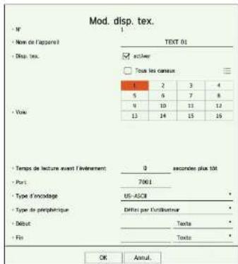 Hanwha HRX-835 - Enregistrement du dispositif de texte - 1