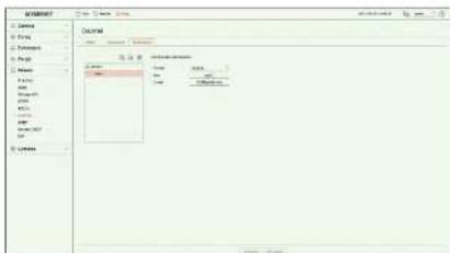 Hanwha HRX-835 - Configuration destinataire - 1