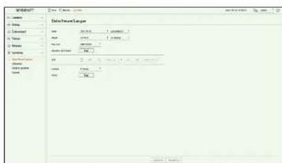 Hanwha HRX-835 - Régl. > Système > Date/Heure/Langue - 1