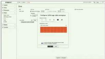 Hanwha HRX-835 - Configurez l'affichage video analogue - 2