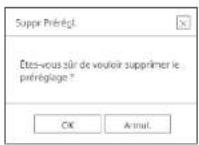 Hanwha HRX-835 - Pour supprimer un prêrglage enregistré - 1