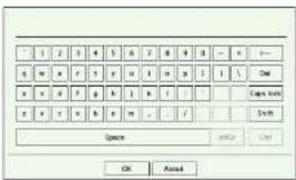 Hanwha HRX-435 - UTILISATION DU CLAVIER VIRTUEL - 1
