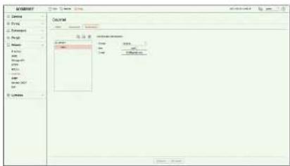 Hanwha HRX-435 - Configuration destinataire - 1