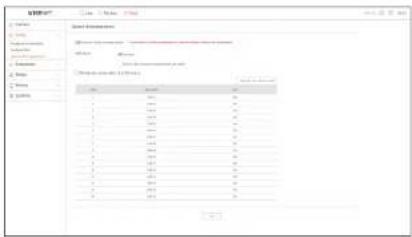 Hanwha HRX-435 - Options d'enregistrement - 1