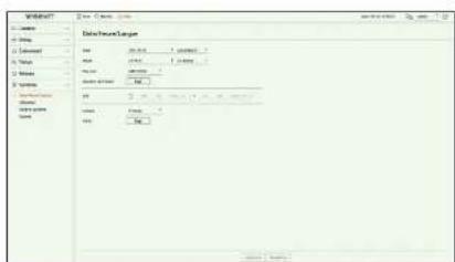 Hanwha HRX-435 - Date/Heure/Langue - 1