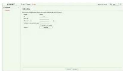 Hanwha HRX-435 - Modifier le mot de passe utilisateur - 1