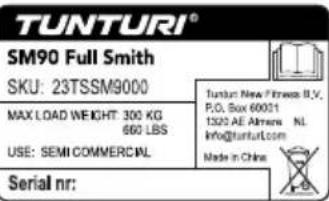 TUNTURI SM90 Full Smith - 4