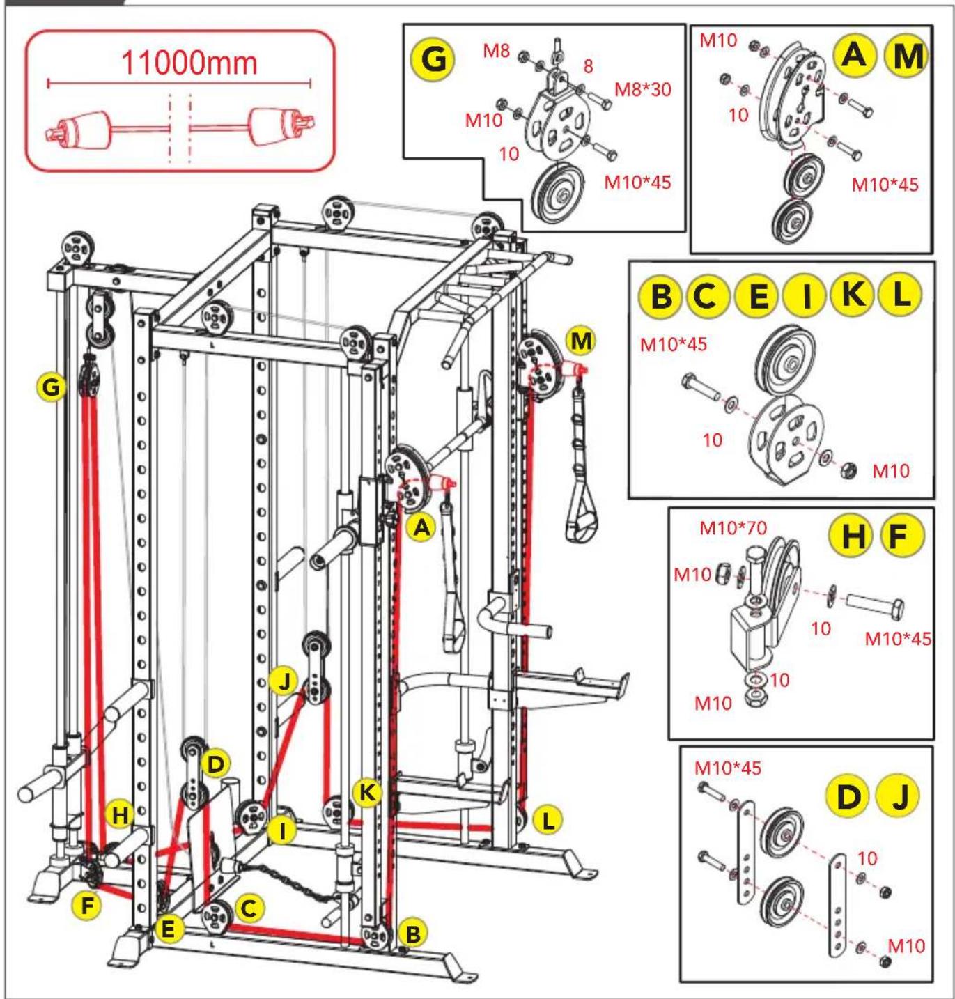 TUNTURI SM90 Full Smith - D-09 - 1