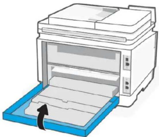 HP Color LaserJet Pro MFP 3302fdw - Élimination d'un bourrage papier dans le bac de sortie - 4